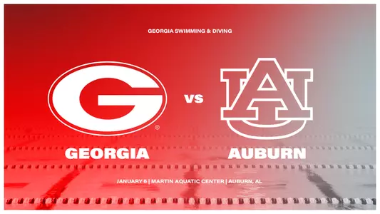 Georgia faces Auburn in swimming and diving on Saturday, Jan. 6.
