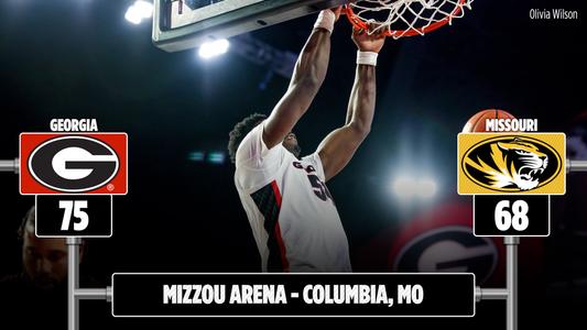 Tchewa's Double-Double Leads Georgia Past Missouri, 75-68, in SEC Opener - University of Georgia Athletics