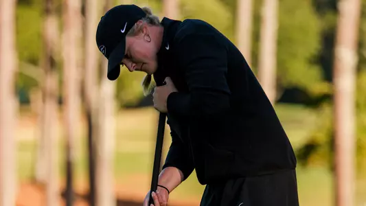 Morgan Smith in a practice round at the UGA Golf Course (photo by Conor Dillon).