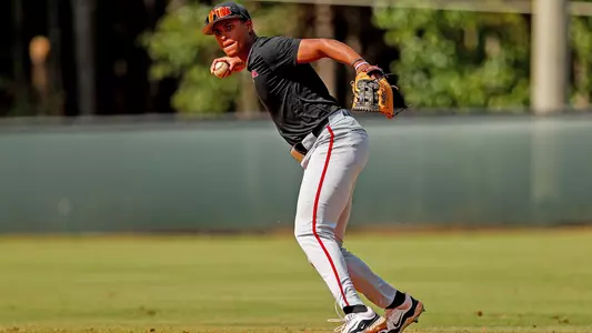 Georgia baseball during their Red & Black Scrimmage at Athens Academy in Athens, Ga., on Friday, Sept. 20, 2024. (Conor Dillon/UGAAA)