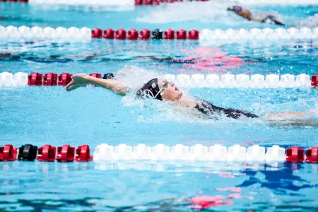 Georgia swimmer Samantha Rydzewski during Georgia’s Red & Black scrimmage in Bauerle Pool at Gabrielsen Natatorium inside the Ramsey Student Center in Athens, Ga., on Saturday, Sept. 28, 2024. (Tony Walsh/UGAAA)