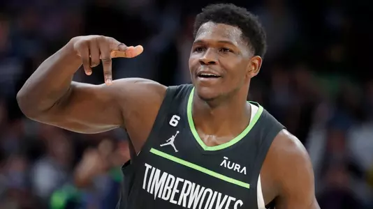 Anthony Edwards, who was the 2020 SEC Freshman of the Year while playing for Georgia, led the Minnesota Timberwolves to the Western Conference Finals in 2024 (photo by Getty images).