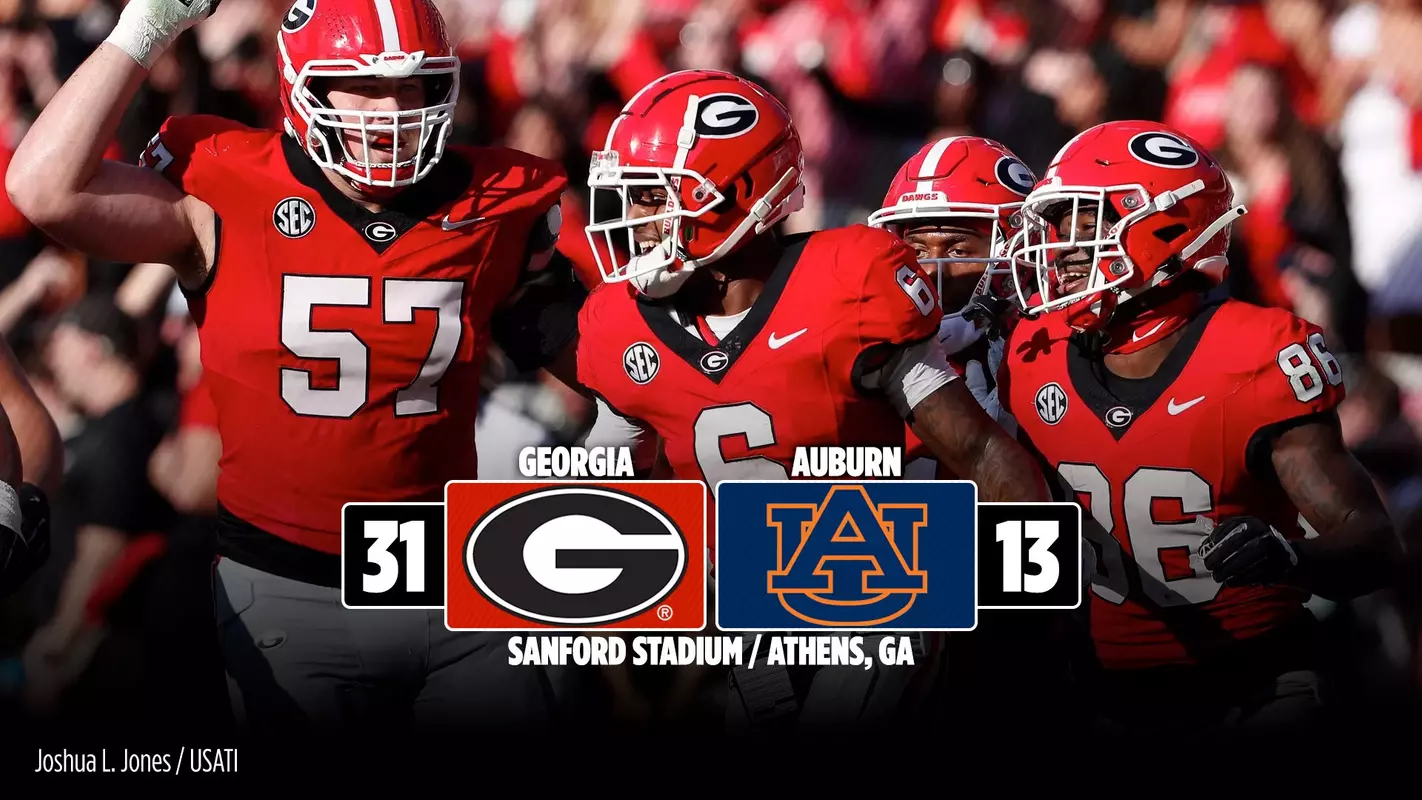 24FB Score - Georgia 31, Auburn 13