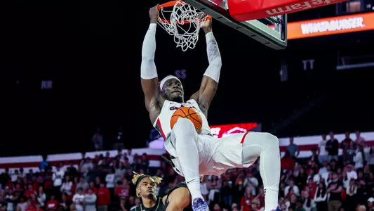 Somto Cyril against Alabama A&M on Nov. 19, 2024 (photo by Conor Dillon)