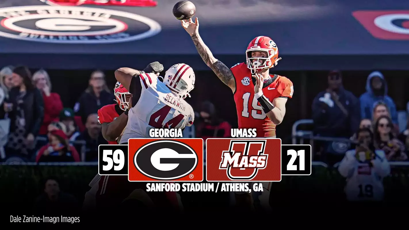 24FB Score - Georgia 59, UMass 21