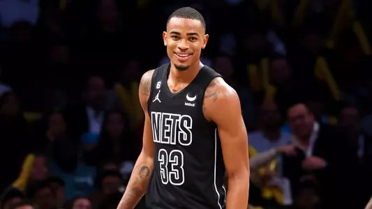 Nic Claxton of the Brooklyn Nets (photo by NBAE).