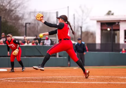 Georgia pitcher Shelby Walters (48) during Georgia’s game against Purdue at Jack Turner Stadium in Athens, Ga., on Saturday, Feb. 10, 2024. (Olivia Wilson/UGAAA)
