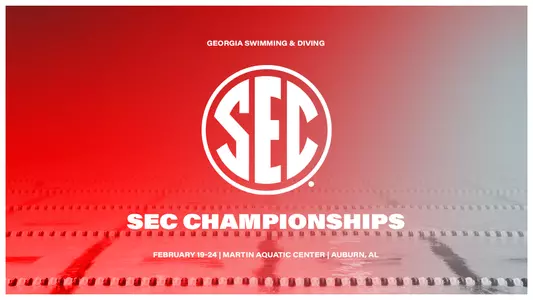 Georgia opens competition at the 2024 SEC Swimming & Diving Championships on Monday in Auburn.