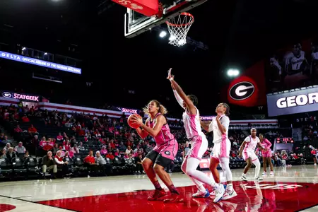 Georgia forward Javyn Nicholson (35) during Georgia’s game against Kentucky at Stegeman Coliseum in Athens, Ga., on Sunday, Feb. 4, 2024. (Kari Hodges/UGAAA)
