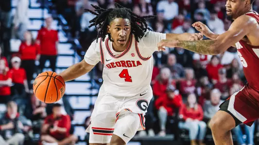 Silas Demary Jr. against Alabama on Jan. 31, 2024 (photo by Conor Dillon).