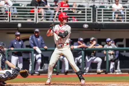 Georgia first baseman and outfielder Charlie Condon (24) during Georgia’s game against Northern Colorado at Foley Field in Athens, Ga., on Sunday, Mar. 10, 2024. (Kari Hodges/UGAAA)