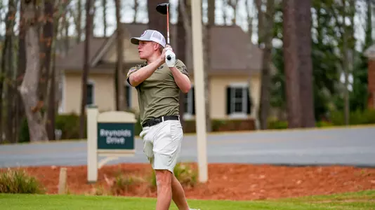 Ben van Wyk during round one of the Linger Longer Invitational.