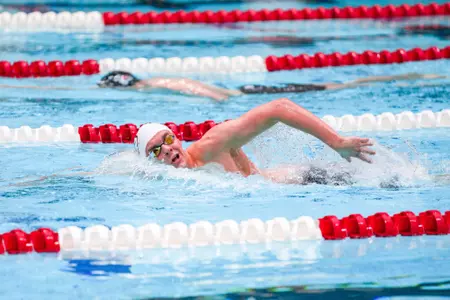 Georgia swimmer Tristan DenBrok during the 2024 Bulldog Invitational Last Chance Meet in Bauerle Pool inside Gabrielsen Natatorium at the Ramsey Student Center in Athens, Ga., on Sunday, March 3, 2024. (Tony Walsh/UGAAA)