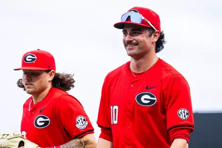 Georgia outfielder John Marant (10) during a game against Georgia Southern at SRP Park in North Augusta, SC, on Tuesday, Mar. 5, 2024. (photo by Rob Davis)