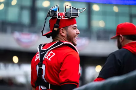 Georgia catcher Fernando Gonzalez (13) during a game against Georgia Southern at SRP Park in North Augusta, SC, on Tuesday, Mar. 5, 2024. (photo by Rob Davis)