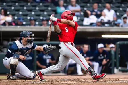 Georgia outfielder Clayton Chadwick (8) during a game against Georgia Southern at SRP Park in North Augusta, SC, on Tuesday, Mar. 5, 2024. (photo by Rob Davis)