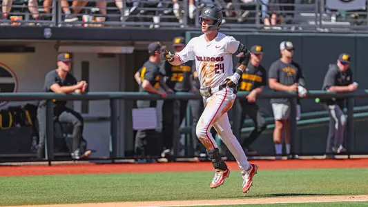 Georgia first baseman and outfielder Charlie Condon (24) during Georgia’s game against Missouri at Foley Field in Athens, Ga., on Saturday, Apr. 13, 2024. (Kari Hodges/UGAAA)