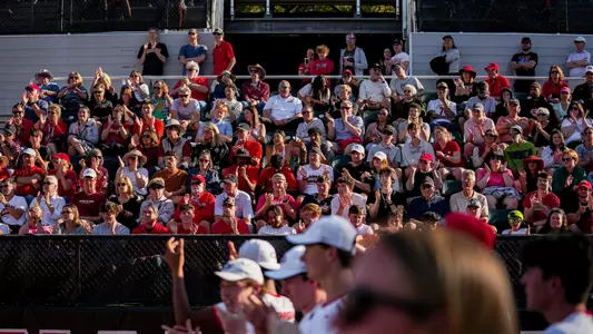 The crowd at the Dan Magill Tennis Complex during the men's match against South Carolina on March 29, 2024.