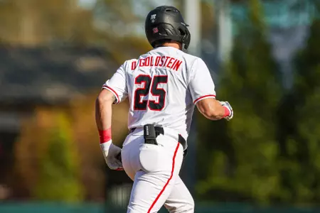 Georgia outfielder Dylan Goldstein (25) during Georgia’s game against Wofford at Foley Field in Athens, Ga., on Tuesday, Mar. 19, 2024. (Kari Hodges/UGAAA)