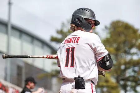 Georgia catcher Henry Hunter (11) during Georgia’s game against Alabama at Foley Field in Athens, Ga., on Sunday, Mar. 24, 2024. (Kari Hodges/UGAAA)