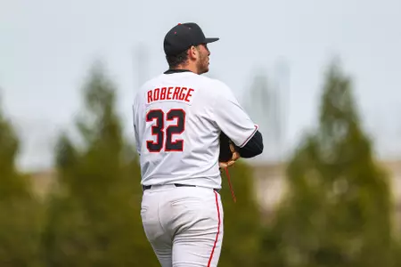 Georgia pitcher Josh Roberge (32) during Georgia’s game against Alabama at Foley Field in Athens, Ga., on Sunday, Mar. 24, 2024. (Kari Hodges/UGAAA)