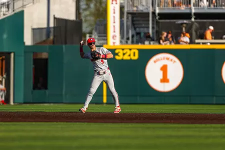 Georgia infielder Kolby Branch (9) during Georgia’s game against Tennessee at Lindsey Nelson Stadium in Knoxville, Tn., on Saturday, Mar. 30, 2024. (Kari Hodges/UGAAA)
