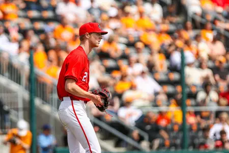 Georgia pitcher Coleman Willis (21) during Georgia’s game against Tennessee at Lindsey Nelson Stadium in Knoxville, Tn., on Sunday, Mar. 31, 2024. (Kari Hodges/UGAAA)