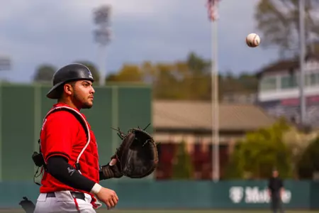 Georgia catcher Fernando Gonzalez (13) during Georgia’s game against Alabama at Foley Field in Athens, Ga., on Saturday, March 23, 2024. (Cassie Baker/UGAAA)