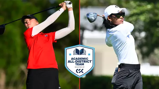 CSC Academic At-Large team honorees Caterina Don and Napat "Jenny" Lertsadwattana