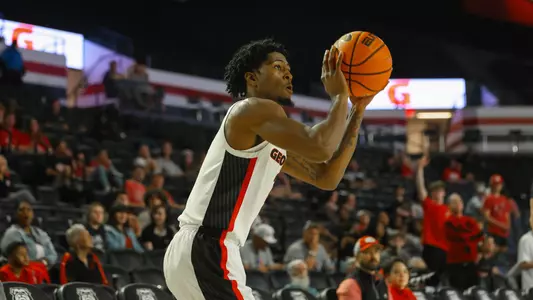 Georgia guard Mari Jordan (2) during Georgia’s exhibition against Eastern Kentucky University at Stegeman Coliseum in Athens, Ga., on Monday, Oct. 30, 2023. (Cassie Baker/UGAAA)