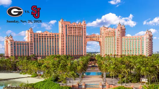 Georgia vs. St. John's at Atlantis graphic