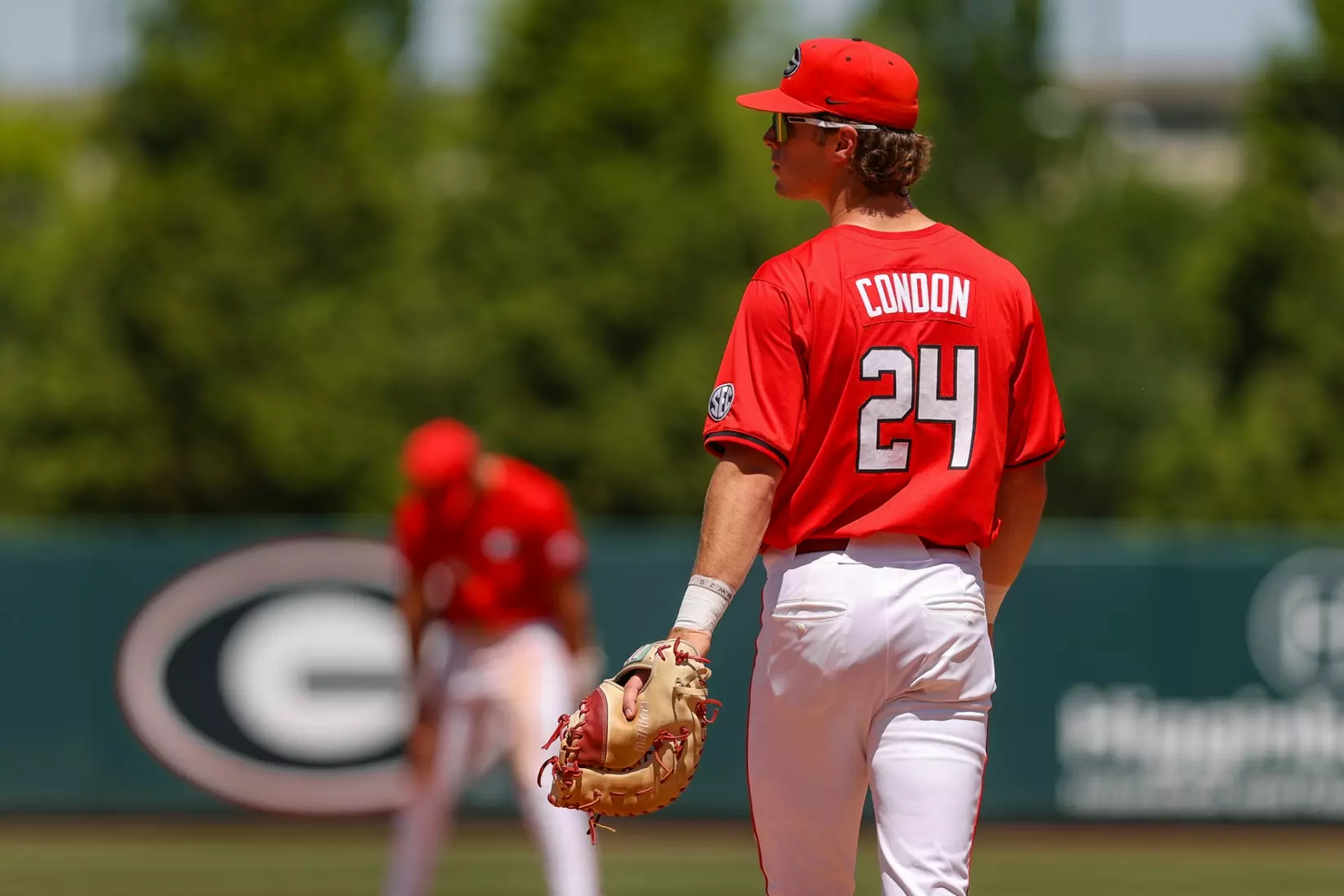 Georgia first baseman and outfielder Charlie Condon (24) during Georgia’s game against NC State at the NCAA Athens Super Regional at Foley Field in Athens, Ga., on Saturday, June 8, 2024. (Kari Hodges/UGAAA)