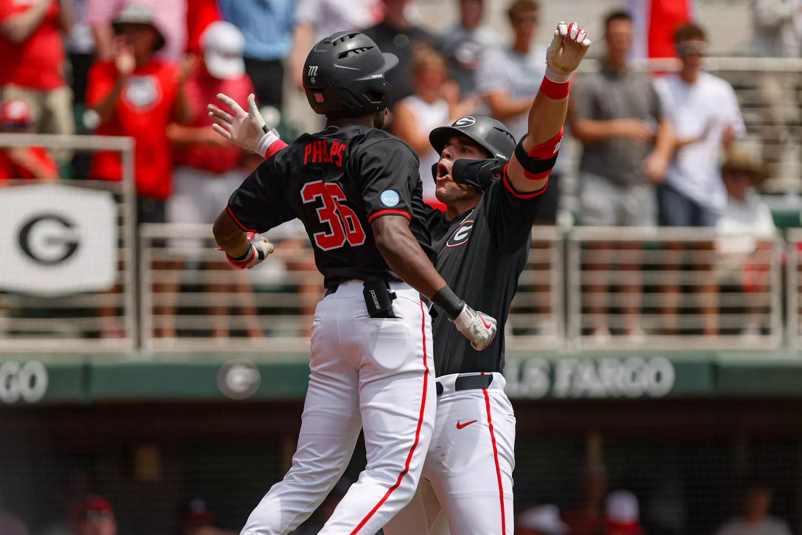 Georgia infielder Slate Alford (44) during Georgia’s game against NC State at the NCAA Athens Super Regional at Foley Field in Athens, Ga., on Sunday, June 9, 2024. (Kari Hodges/UGAAA)