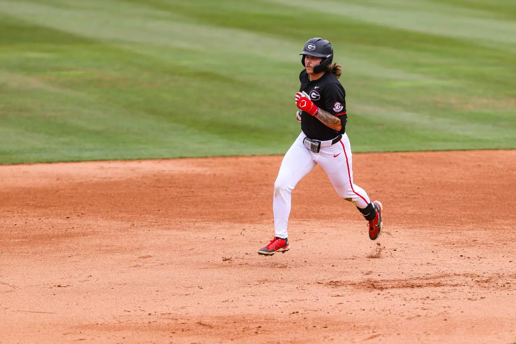 Georgia infielder Paul Toetz (23) during Georgia’s game against NC State at the NCAA Athens Super Regional at Foley Field in Athens, Ga., on Sunday, June 9, 2024. (Kari Hodges/UGAAA)