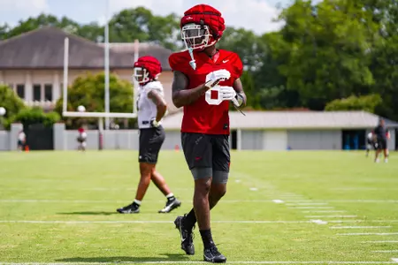 Dominic Lovett during fall practice
