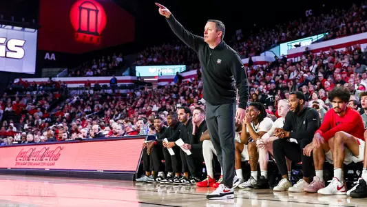 Mike White coaches against South Carolina (photo by Kari Hodges).