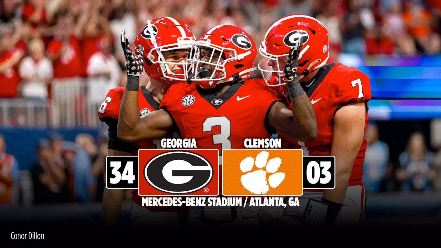 24FB Game Score - Georgia 34, Clemson 3