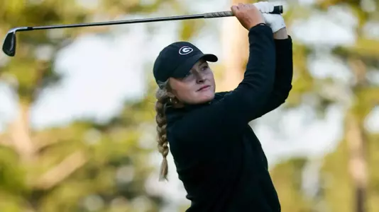 Georgia golfer Morgan Smith during a practice session at the UGA golf course in Athens, Ga., on Wednesday, Sept. 4, 2024. (Conor Dillon/UGAAA)