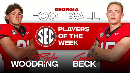 24FB SEC Players of the Week - Beck, Woodring