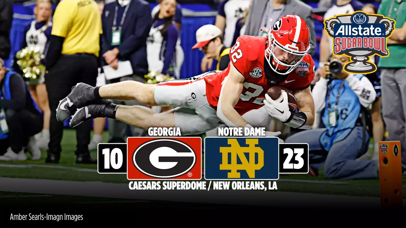 24FB Score - Georgia 10, Notre Dame 23