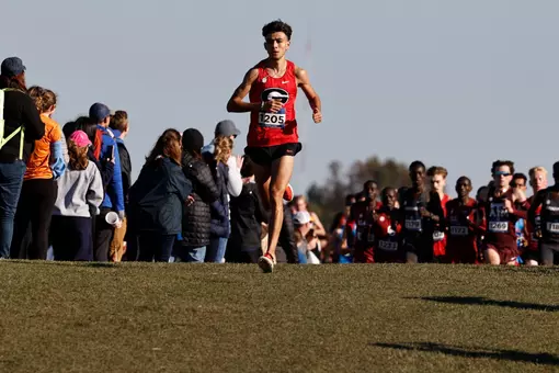Matias Reygana at the 2025 SEC cross country championships