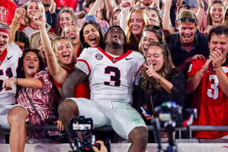 Georgia inside linebacker CJ Allen (3) after Georgia’s game against Florida at EverBank Stadium in Jacksonville, Fl., on Saturday, Nov. 1, 2025. (Conor Dillon/UGAAA)