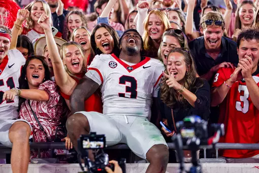 Georgia inside linebacker CJ Allen (3) after Georgia’s game against Florida at EverBank Stadium in Jacksonville, Fl., on Saturday, Nov. 1, 2025. (Conor Dillon/UGAAA)