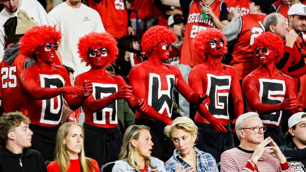 Fans at the Georgia Tech game (photo by Leila Woods).