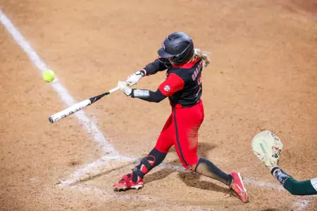 Georgia infielder and outfielder Jaydyn Goodwin (2) during Georgia’s game against Michigan State in the 2025 Red & Black Showcase presented by T-Mobile at Jack Turner Stadium in Athens, Ga., on Friday, Feb. 14, 2025. (Gabriel Cox/UGAAA)