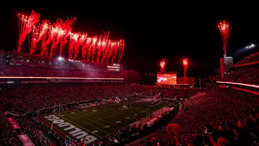 25FB Sanford Stadium - Fireworks