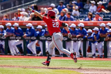 Georgia catcher/infielder/outfielder Brennan Hudson (28) during Georgia’s game against Florida at Condron Family Ballpark in Gainesville, Fl., on Saturday, March 22, 2025. (Conor Dillon/UGAAA)