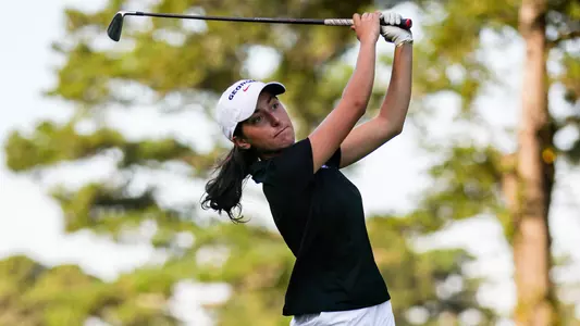 Chantal El Chaib in a practice round at the UGA Golf Course (photo by Conor Dillon).