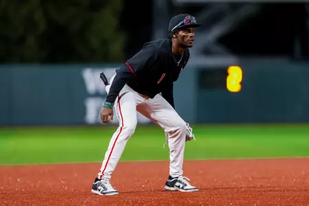 Georgia infielder/outfielder Tre Phelps (1) during Georgia’s game against UIC at Foley Field in Athens, Ga., on Friday, Feb. 21, 2025. (Conor Dillon/UGAAA)