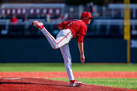 Georgia pitcher Jordan Stephens (6) during Georgia’s game against FGCU at Foley Field in Athens, Ga., on Sunday, March 2, 2025. (Conor Dillon/UGAAA)